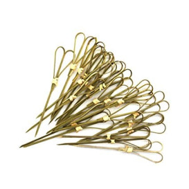 Spiedi di Bambu "Cuore" Verde 120mm (200 Pezzi)