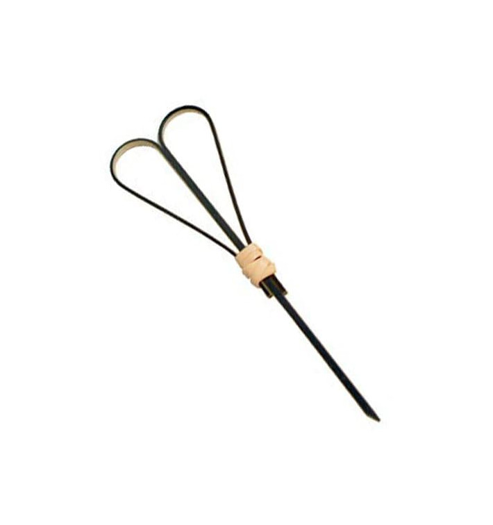 Spiedi di Bambu Decorato Cuore Nero 90mm (200 Pezzi) Spiedi di Bambu Decorato Cuore Nero 90mm (200 Pezzi)