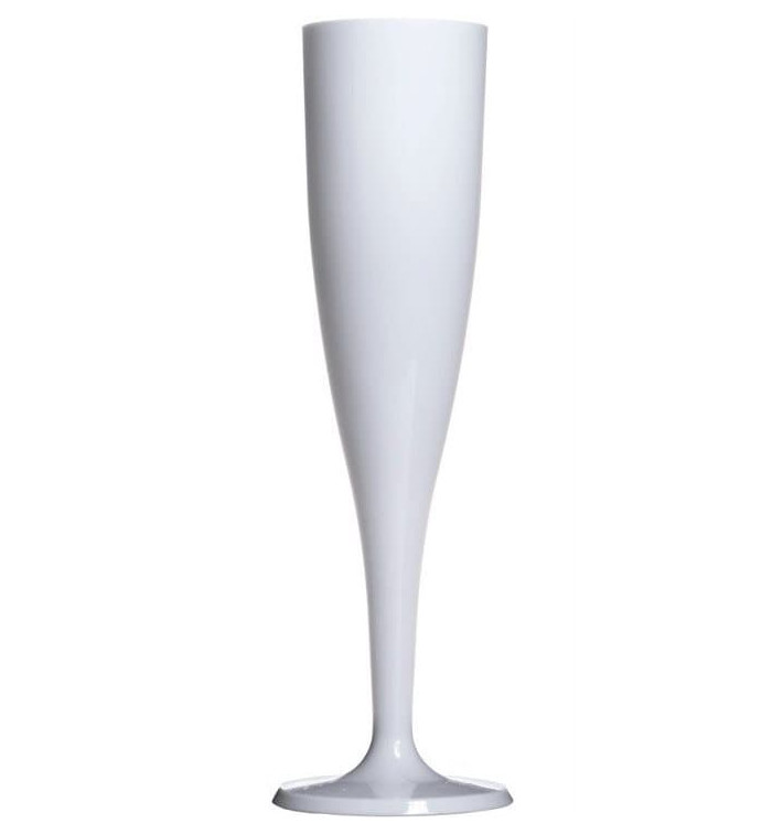 Calice Plastica a Champagne Bianco 115ml 1P (6 Pezzi) Calice Plastica a Champagne Bianco 115ml 1P (6 Pezzi)