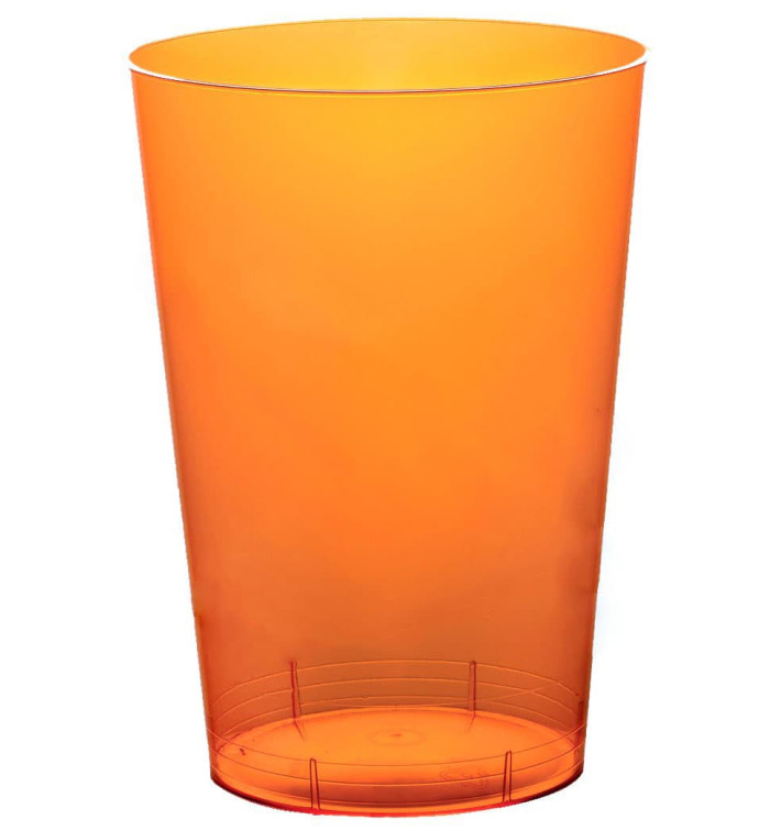 Bicchiere di Plastica Moon Arancione Trasp. PS 230ml (50 Pezzi) Bicchiere di Plastica Moon Arancione Trasp. PS 230ml (50 Pezzi)