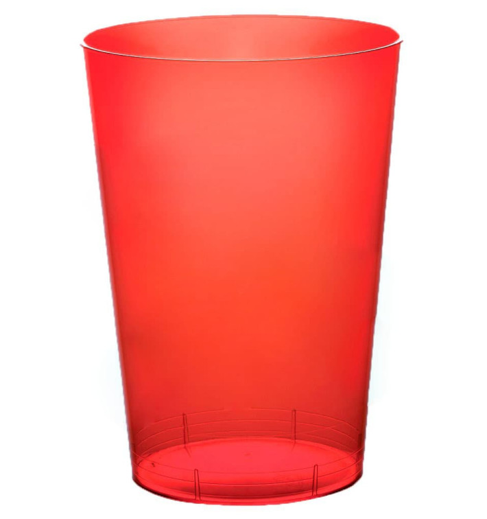 Bicchiere di Plastica Moon Rosso Trasp. PS 230ml (1000 Pezzi) Bicchiere di Plastica Moon Rosso Trasp. PS 230ml (1000 Pezzi)