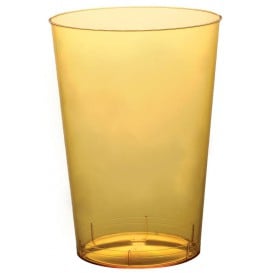 Bicchiere di Plastica Moon Giallo Trasp. PS 230ml (50 Pezzi)