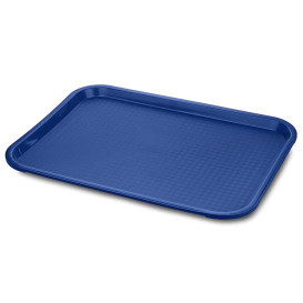 Vassoio Plastica Rigida Blu  35,5x45,3cm (1 Pezzi)