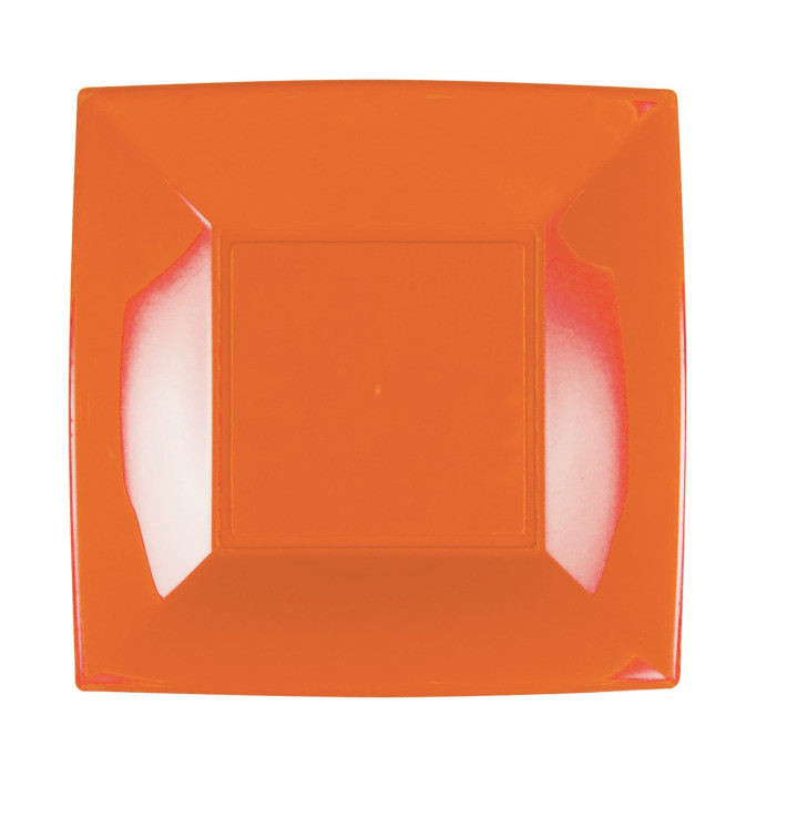 Piatto Plastica Piano Arancione Nice PP 230mm (300 Pezzi) Piatto Plastica Piano Arancione Nice PP 230mm (300 Pezzi)