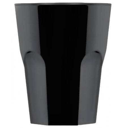 Bicchiere Riutilizzabile SAN Rox Nero 300ml (8 Pezzi)