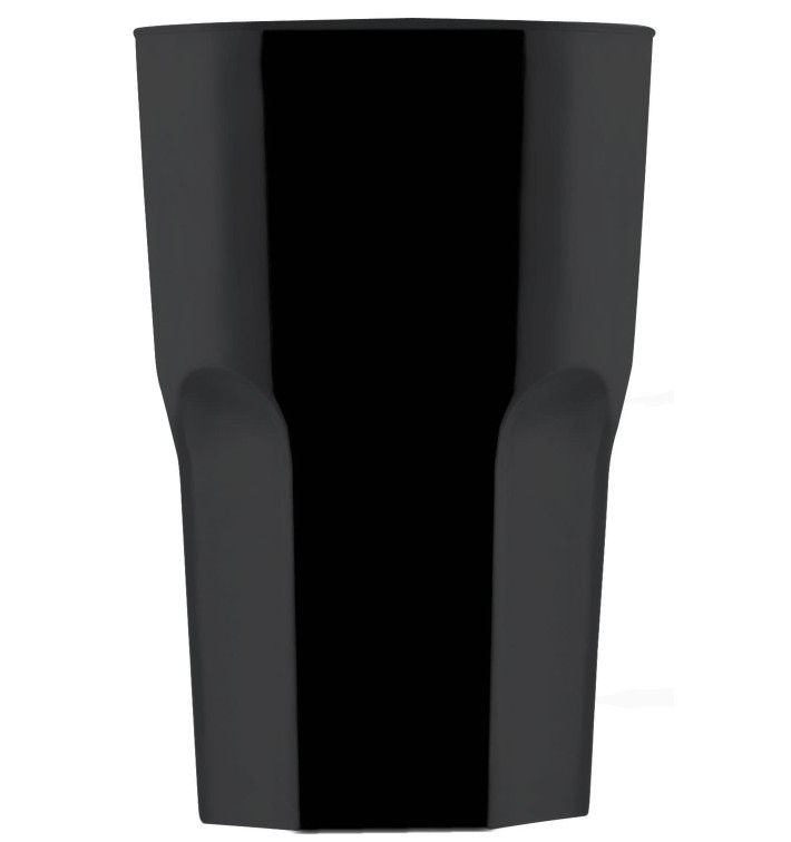 Bicchiere Riutilizzabili SAN Granity Nero 400ml (5 Pezzi) Bicchiere Riutilizzabili SAN Granity Nero 400ml (5 Pezzi)