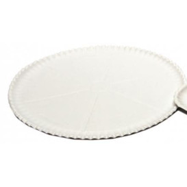 Piatto di Carta Bianca per Pizza Ø33cm  (50  Pezzi)
