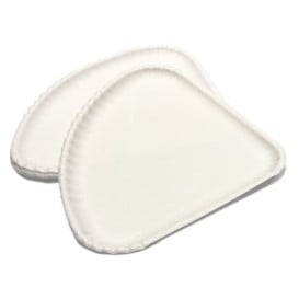 Piatto di Carta Bianca per Pizza 1/4 30x21cm (100  Pezzi)