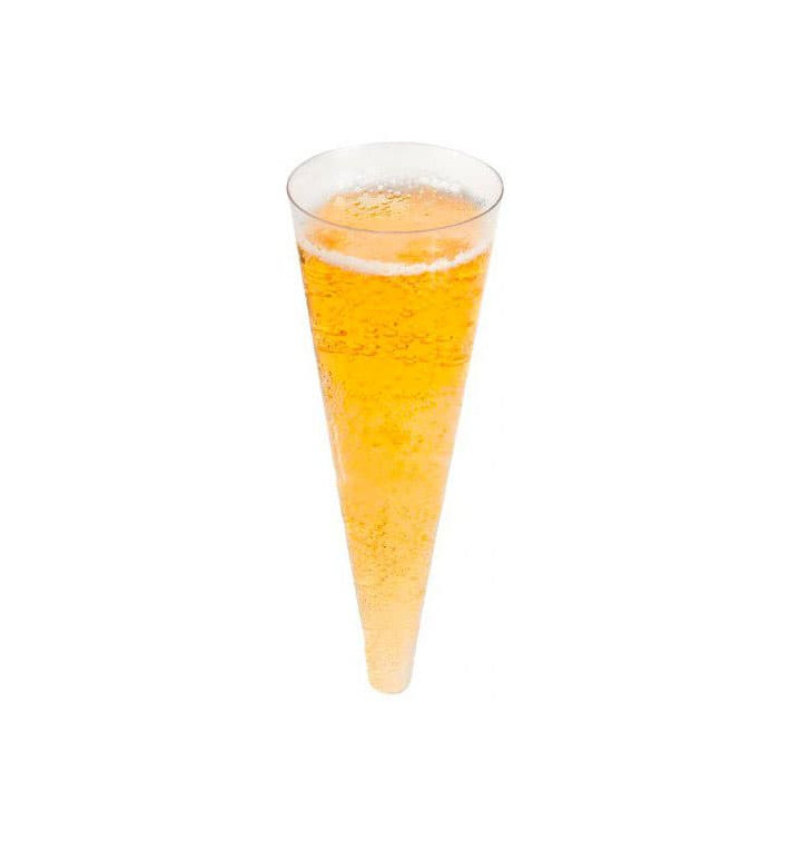 Calice di Plastica Cono a Champagne Tras. 100ml (24 Pezzi) Calice di Plastica Cono a Champagne Tras. 100ml (24 Pezzi)