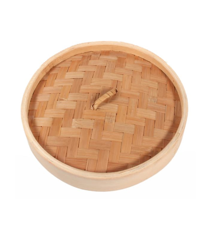 Coperchio Cestello Cottura a Vapore Maxi Bambu Ø20cm (4 Pezzi) Coperchio Cestello Cottura a Vapore Maxi Bambu Ø20cm (4 Pezzi)