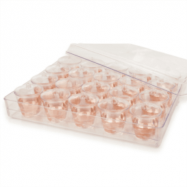 Kit Vassoio Capacità 20 Ciotola Tondo Transp. (12 Unità)