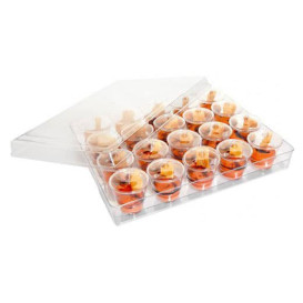 Kit Vassoio Capacità 20 Ciotola Tondo Transp. (1 Unità)