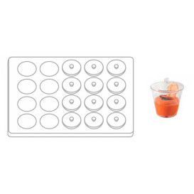 Kit Vassoio Capacità 20 Ciotola Tondo Transp. (12 Unità)
