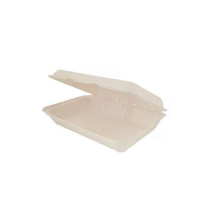 Contenitori Canna Zucchero Coperchio Natural 335x230x75 mm (150 Pezzi) Contenitori Canna Zucchero Coperchio Natural 335x230x75 mm (150 Pezzi)