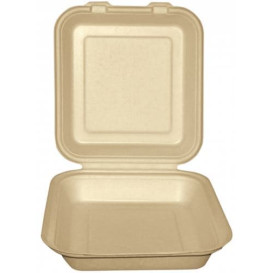 Contenitori Canna da Zucchero Natural 20x20x7,5cm (50 Pezzi)