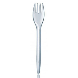 Forchetta Plastica Luxury Trasparente 175mm (100 Pezzi)