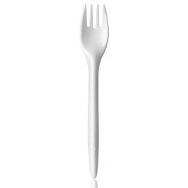 Forchetta Plastica Luxury Bianco 175 mm (2000 Pezzi)