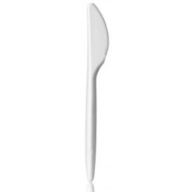 Coltello Plastique Luxury Bianco 175 mm (20 Pezzi)