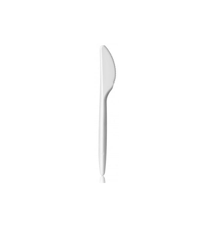 Coltello Plastique Luxury Bianco 175 mm (20 Pezzi)