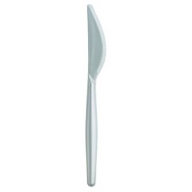 Coltello di Plastica Easy PS Bianco Perla 185mm (20 Pezzi)