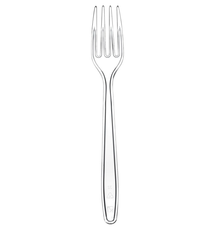 Forchetta di Plastica Easy PS Transp. 175mm (100 Pezzi) Forchetta di Plastica Easy PS Transp. 175mm (100 Pezzi)