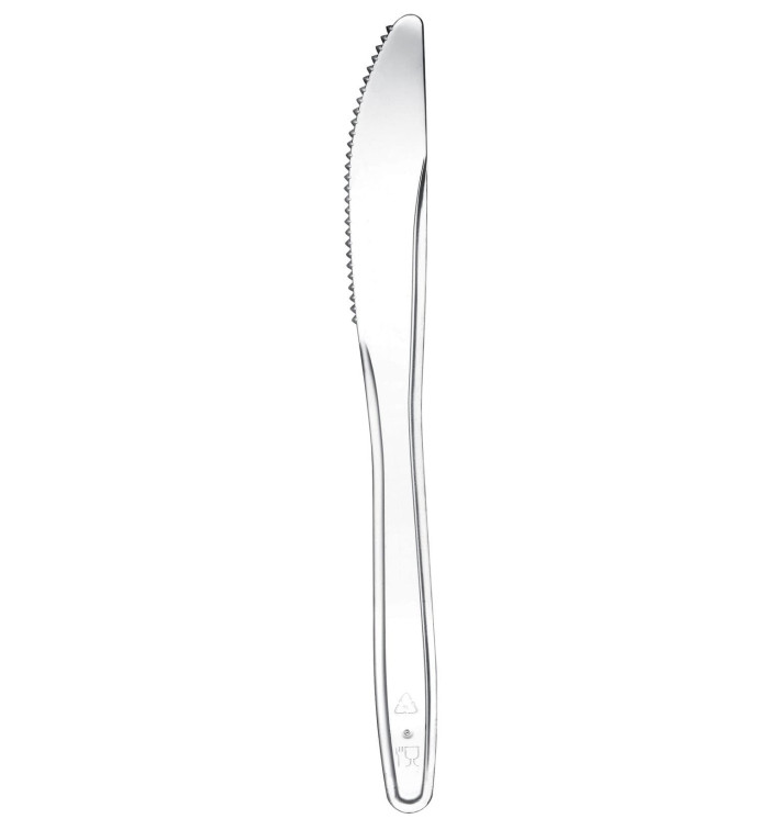 Coltello di Plastica Easy PS Transp. 175mm (100 Pezzi) Coltello di Plastica Easy PS Transp. 175mm (100 Pezzi)