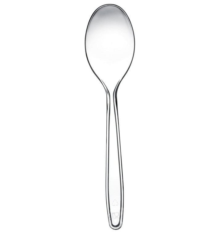 Cuchiaio di Plastica Easy PS Transp. 175mm (100 Pezzi) Cuchiaio di Plastica Easy PS Transp. 175mm (100 Pezzi)