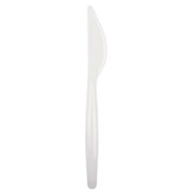 Coltello di Plastica Easy PS Bianco 185mm (500 Pezzi)