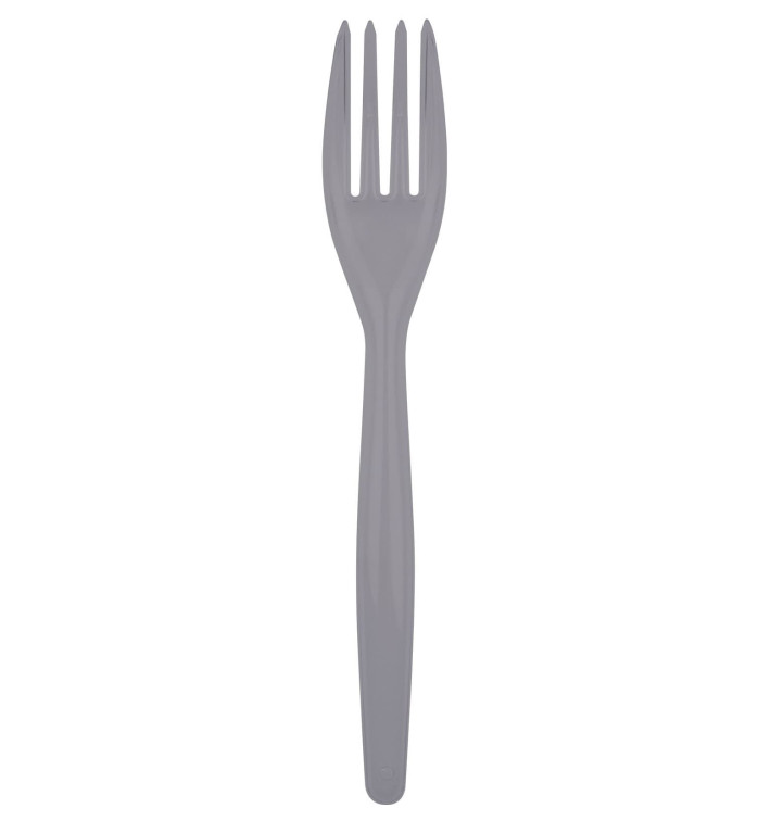 Forchetta di Plastica Easy PS Grigio 180mm (20 Pezzi) Forchetta di Plastica Easy PS Grigio 180mm (20 Pezzi)