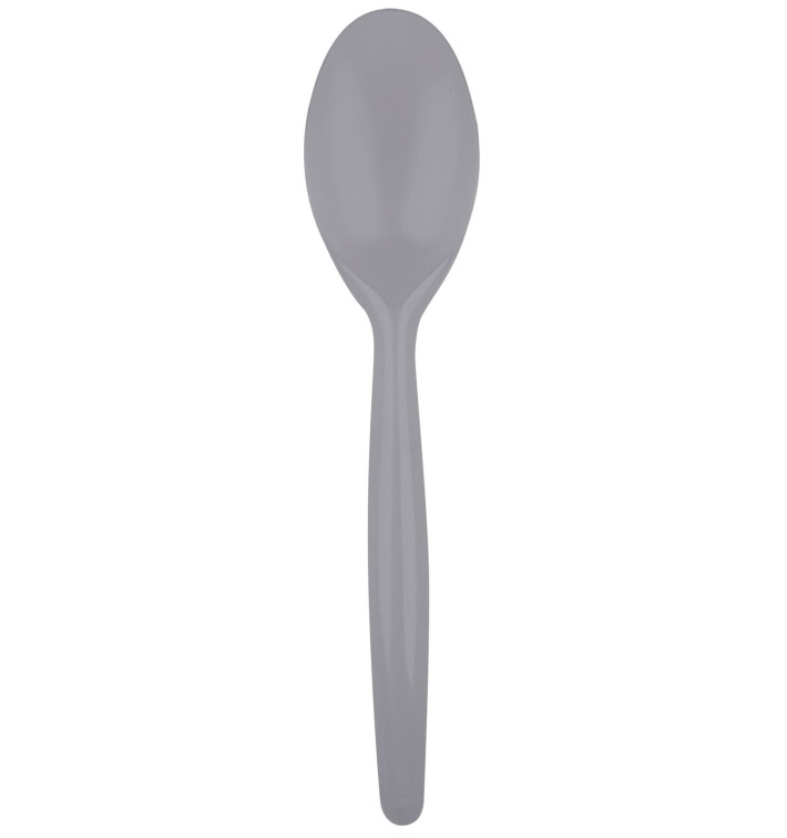 Cucchiaio di Plastica Easy PS Grigio 185mm (20 Pezzi) Cucchiaio di Plastica Easy PS Grigio 185mm (20 Pezzi)