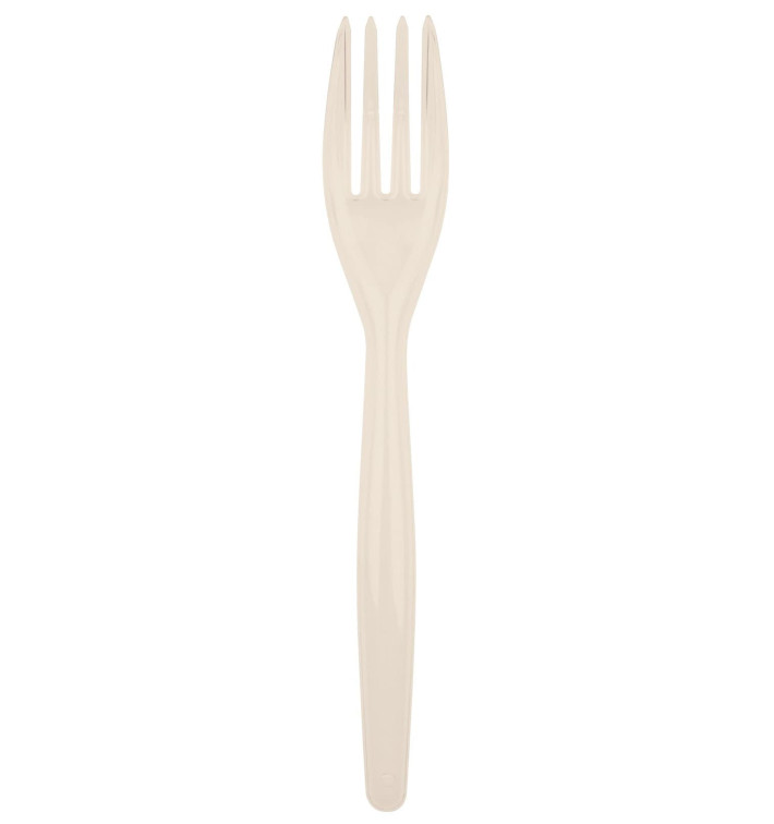 Forchetta di Plastica Easy PS Crema 180mm (20 Pezzi) Forchetta di Plastica Easy PS Crema 180mm (20 Pezzi)