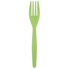 Forchetta di Plastica Easy PS Verde Acido 180mm (500 Pezzi)