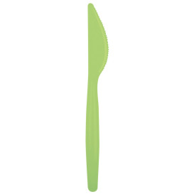 Coltello di Plastica Easy PS Verde Acido 185mm (20 Pezzi)