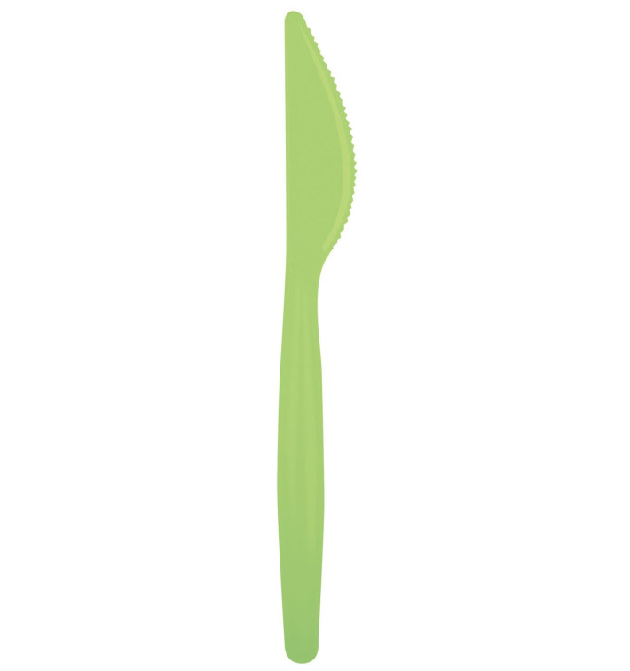 Coltello di Plastica Easy PS Verde Acido 185mm (20 Pezzi) Coltello di Plastica Easy PS Verde Acido 185mm (20 Pezzi)