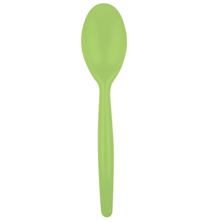 Cucchiaio di Plastica Easy PS Verde Acido 185mm (500 Pezzi) Cucchiaio di Plastica Easy PS Verde Acido 185mm (500 Pezzi)