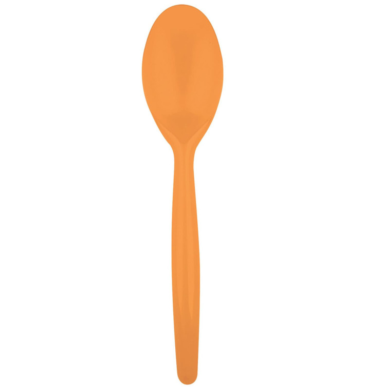 Cucchiaio di Plastica Easy PS Arancio 185mm (500 Pezzi)