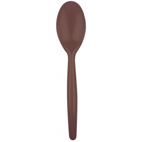 Cucchiaio di Plastica Easy PS Cioccolato 185mm (500 Pezzi)