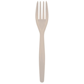 Forchetta di Plastica Easy PS Taupe 180mm (20 Pezzi)