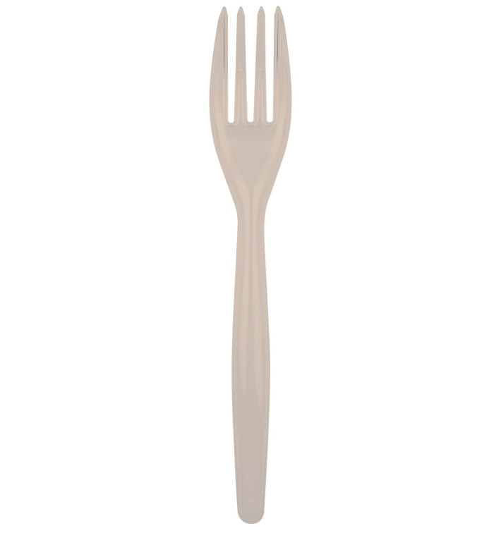Forchetta di Plastica Easy PS Taupe 180mm (20 Pezzi) Forchetta di Plastica Easy PS Taupe 180mm (20 Pezzi)