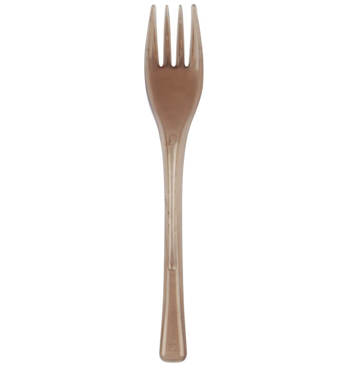 Forchetta di Plastica Fly Choccolato Transp. 140mm (50 Pezzi) Forchetta di Plastica Fly Choccolato Transp. 140mm (50 Pezzi)