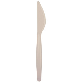 Coltello di Plastica Easy PS Taupe 185mm (20 Pezzi)