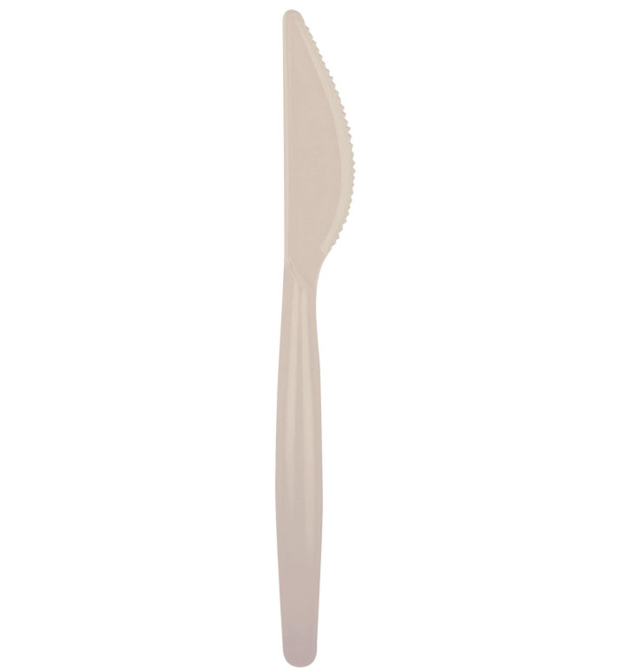 Coltello di Plastica Easy PS Taupe 185mm (500 Pezzi) Coltello di Plastica Easy PS Taupe 185mm (500 Pezzi)