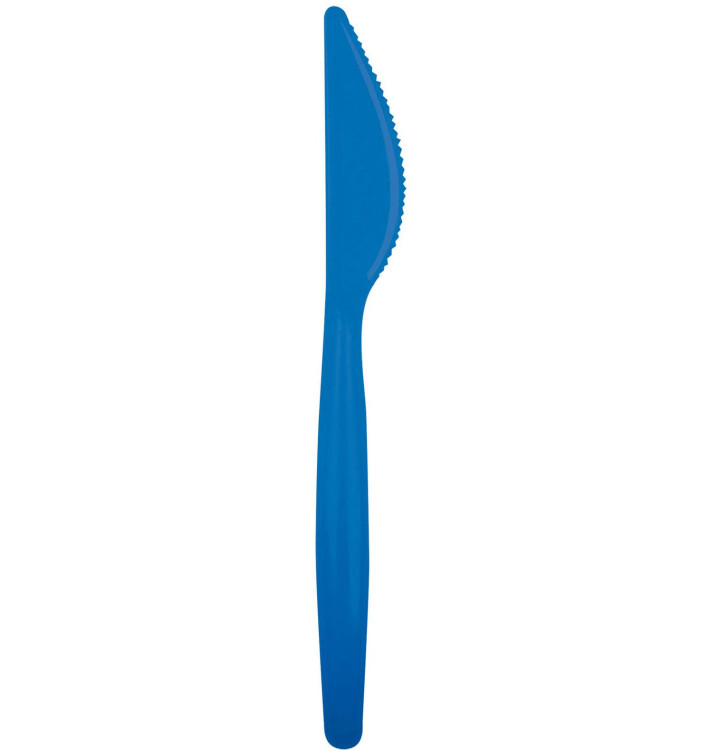 Coltello di Plastica Easy PS Blu Transp. 185mm (20 Pezzi) Coltello di Plastica Easy PS Blu Transp. 185mm (20 Pezzi)