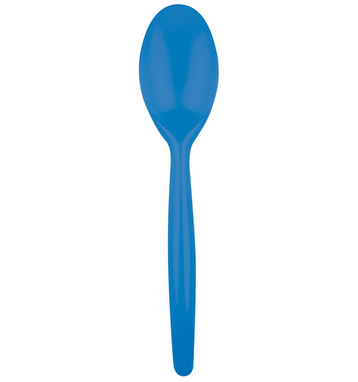 Cucchiaio di Plastica Easy PS Blu Transp. 185mm (500 Pezzi) Cucchiaio di Plastica Easy PS Blu Transp. 185mm (500 Pezzi)