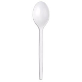 Cucchiaio di Plastica Next Bianco 165 mm  (100 Pezzi)
