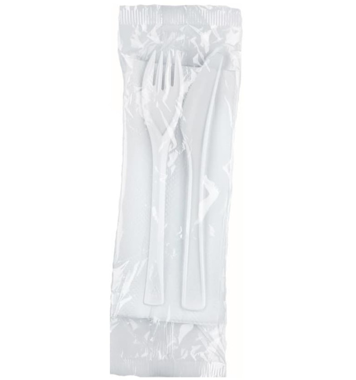 Set Posate Plastica Next Forchetta, Coltello e Tovagliolo (500 Pezzi) Set Posate Plastica Next Forchetta, Coltello e Tovagliolo (500 Pezzi)