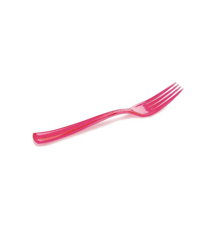 Forchetta di Plastica Premium Lampone 190mm (180 Pezzi) Forchetta di Plastica Premium Lampone 190mm (180 Pezzi)