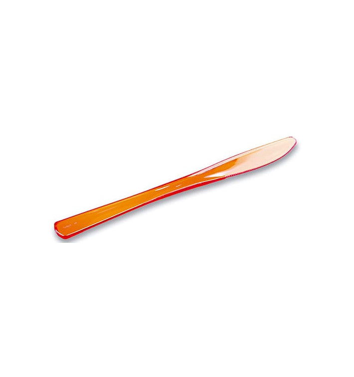 Coltello di Plastica Premium Arancione 200mm (10 Pezzi) Coltello di Plastica Premium Arancione 200mm (10 Pezzi)