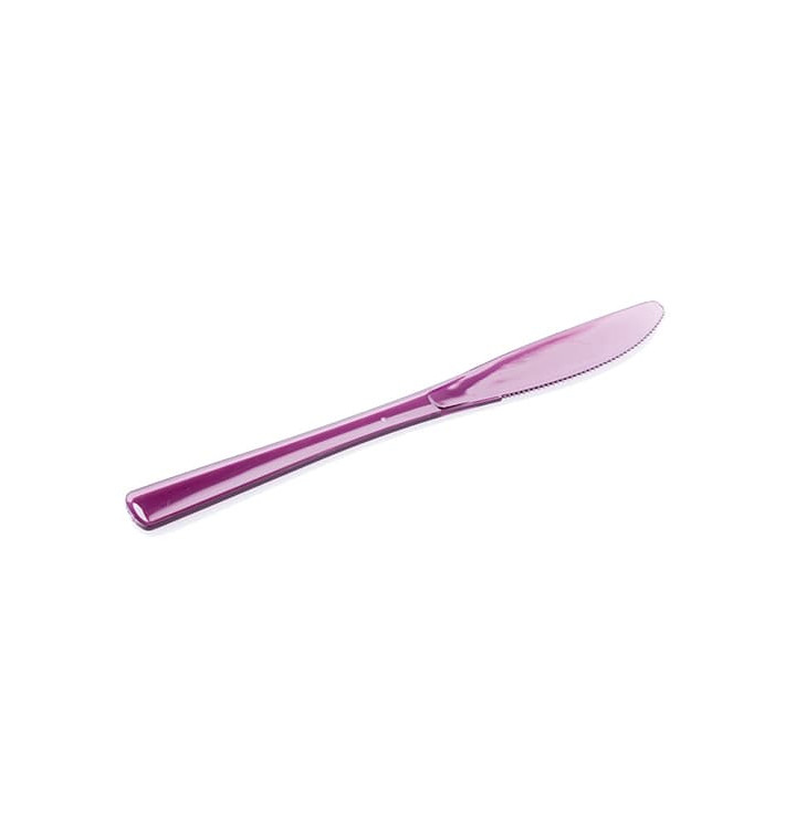 Coltello di Plastica Premium Prugna 200mm (250 Pezzi) Coltello di Plastica Premium Prugna 200mm (250 Pezzi)