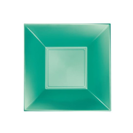 Piatto Plastica Fondo Verde Pearl Nice Pearl PP 180mm (25 Pezzi)